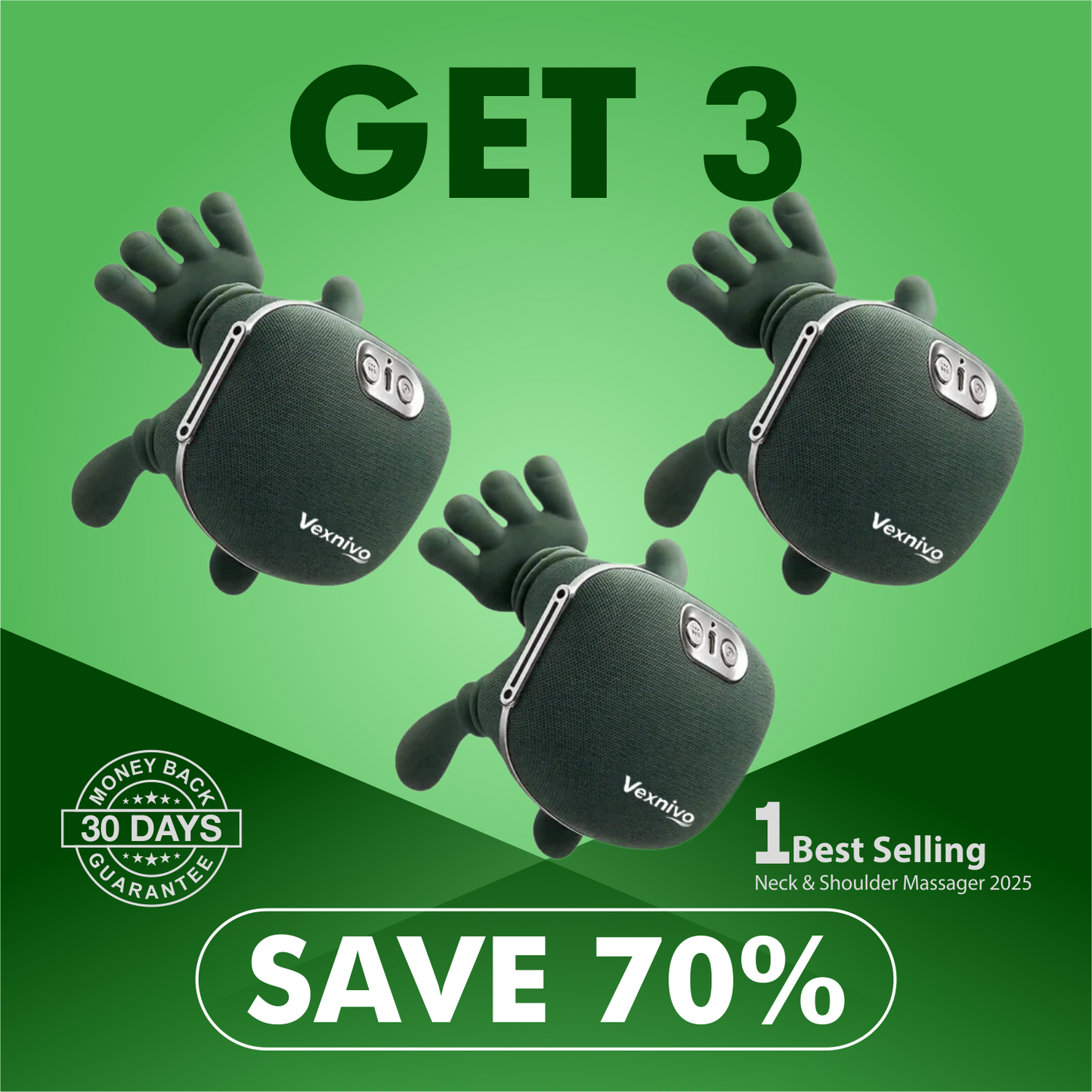 Vexnivo™ – Bionic Hand Neck & Shoulder Massager
