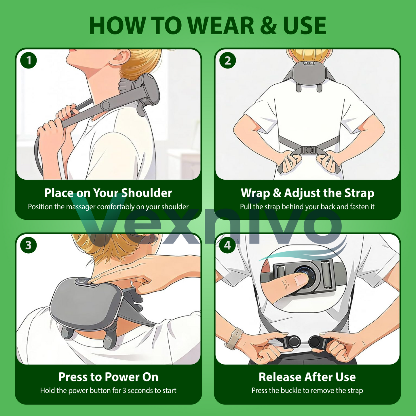 Vexnivo™ – Bionic Hand Neck & Shoulder Massager